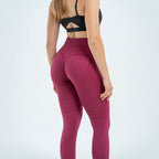 Legginsy 3D | Bordowy