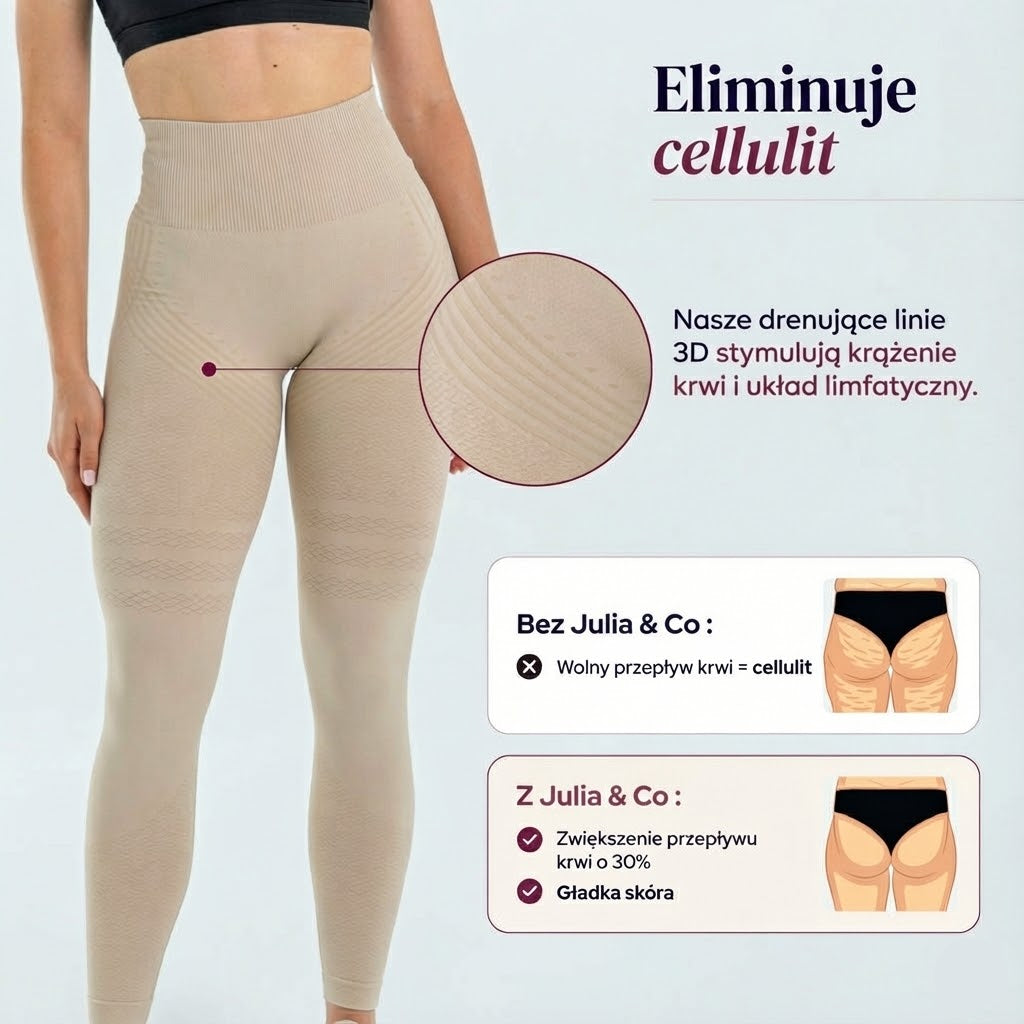 Legginsy 3D | Beżowy