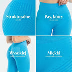 Legginsy 3D | Lazurowy