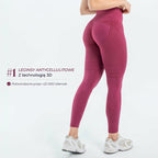 Legginsy 3D | Bordowy
