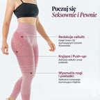 Legginsy 3D | Pastelowy Róż