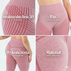 Legginsy 3D | Pastelowy Róż
