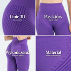 Legginsy 3D | Fioletowy