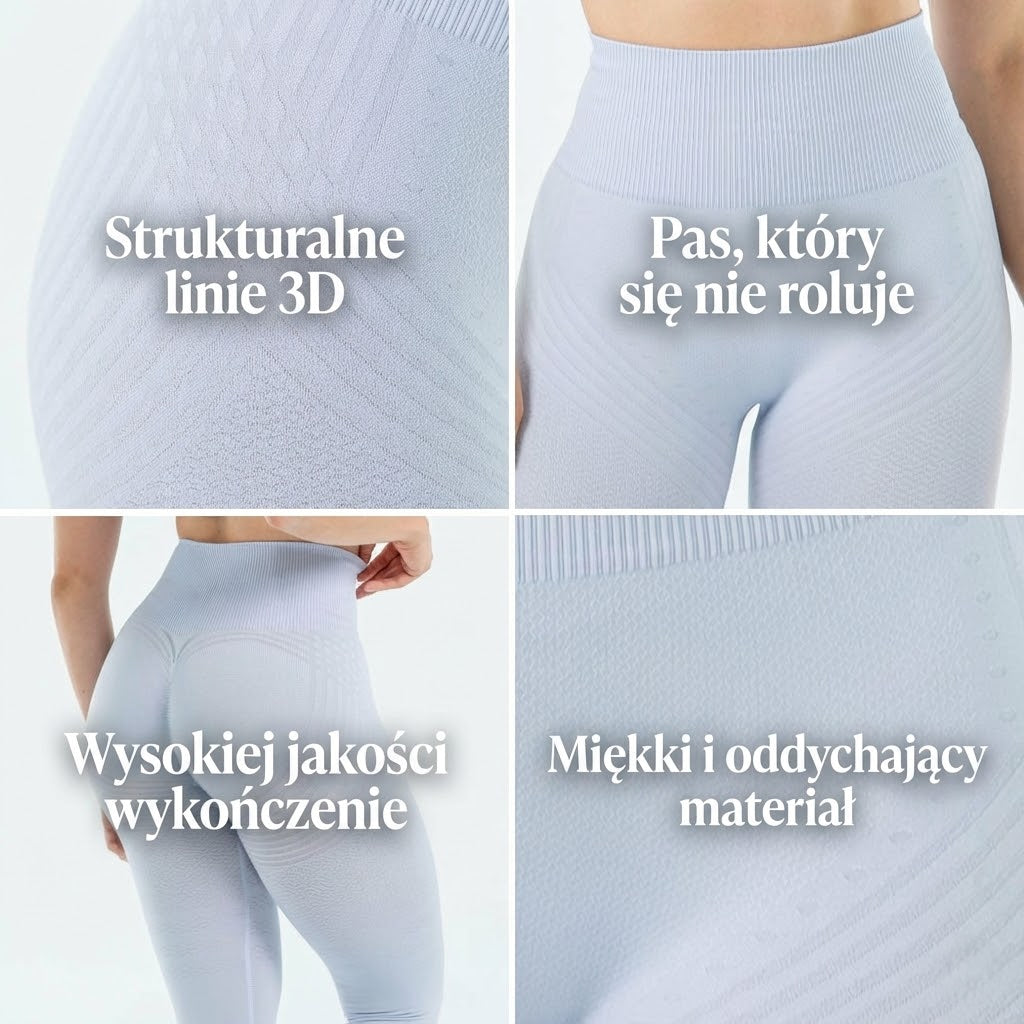 Legginsy 3D | Liliowy